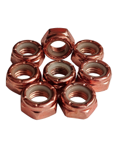 Anabolix 8-Pack Colorized Lock Nuts - 8mm Standard Thread M8-Copper
